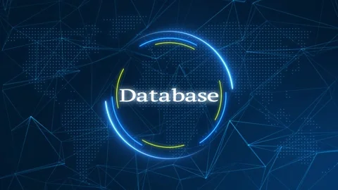 Database Text Effect Technology Background Video stock 262598771