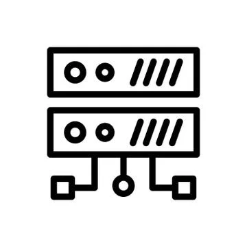 Database thin line icon  Stock Illustration