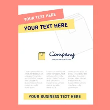 Database  Title Page Design for Company profile ,annual report, presentations Stock Illustration
