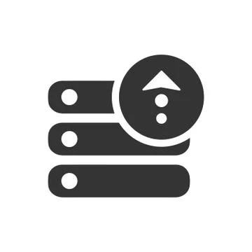 Database Upload Icon Illustrazione stock