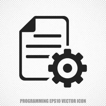 Database vector Gear icon. Modern flat design 스톡 일러스트