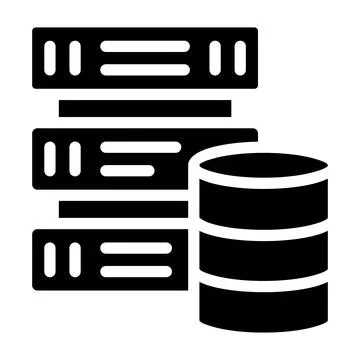 Database Vector Icon Design Illustration Illustrazione stock