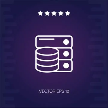 Database vector icon Stock Illustration