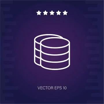 Database vector icon Stock Illustration