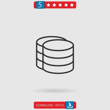 Database vector icon Stock Illustration