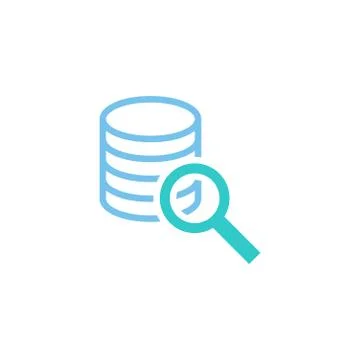 Database vector icon logo design Stock-Illustration