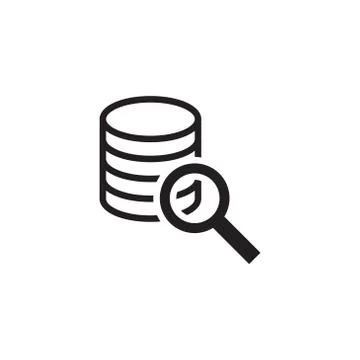 Database vector icon logo design Stock-Illustration