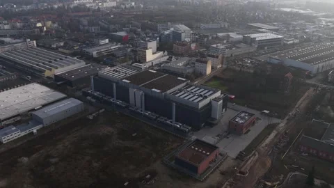 Datacenter Aerial View Berlin, Germany. Stock Footage 326219848