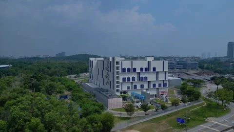 Datacenter building providing cloud computing services. Best aerial view drone 動画素材 344596227