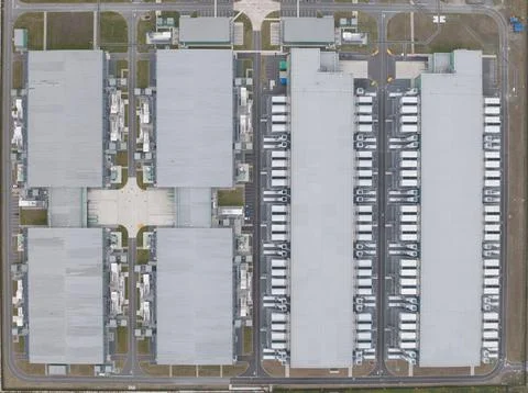 Datacenter computing center in Hollands Kroon. Data technology ICT equipment Stockfoto's