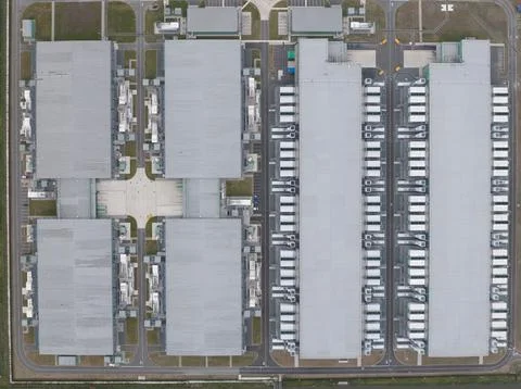 Datacenter computing center in Hollands Kroon. Data technology ICT equipment Stockfoto's