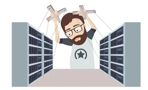 Datacenter Puppet Master イラスト素材