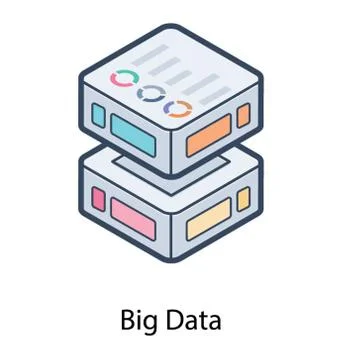 Datacenter Rack Vector Stock Illustration