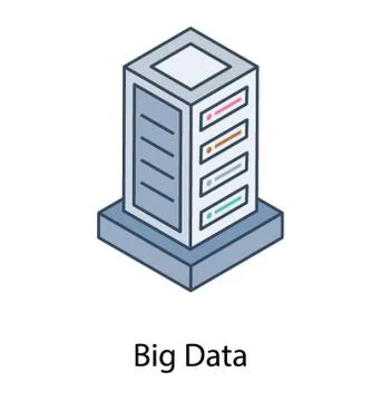 Datacenter Rack Vector Stock Illustration