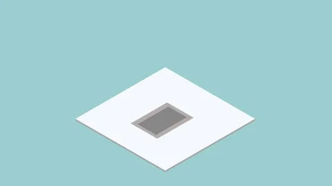 Datacenter server box. Isometric motion. Stock Footage 76796188