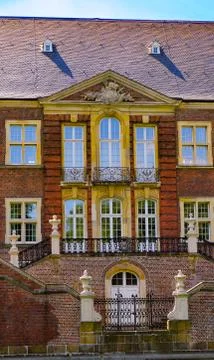Datail from back of Ahaus Castle Stock Photos