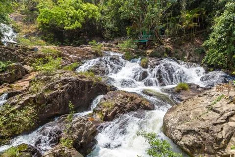 Datanla Waterfall in Dalat Stock Photos