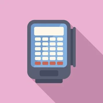 Dataphone is processing a payment using a credit card Illustrazione stock