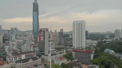 Dataran merdeka flag wider Stockbeeldmateriaal 137622521