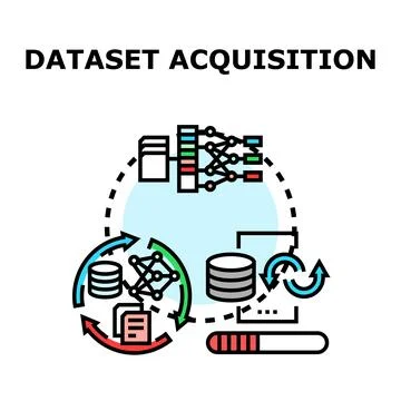 Dataset acquisition process for artificial intelligence solutions 스톡 일러스트