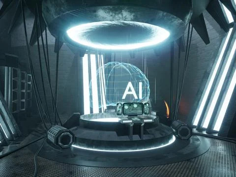 Dataset and artificial intelligence Stock Illustration