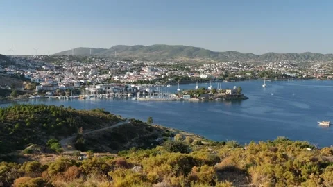 Datca holiday town Stock Footage 301587883