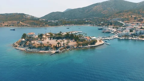 Datca Turkey Aerial Views  Stock Footage 110619400
