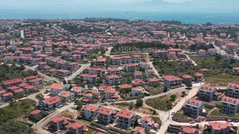 Datcha city from above Vídeo Stock 283996161