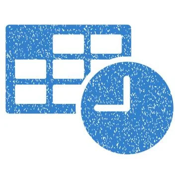 Date And Time Grainy Texture Icon Illustrazione stock