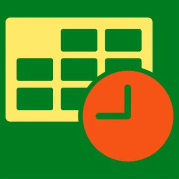Date And Time Icon Stock Illustration