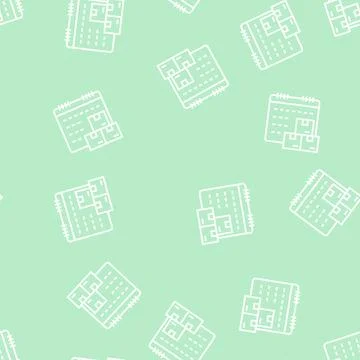 Date and time supply line seamless pattern Stock Illustration