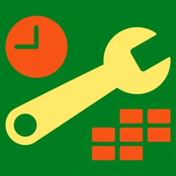 Date And Time Tools Icon Stock-Illustration