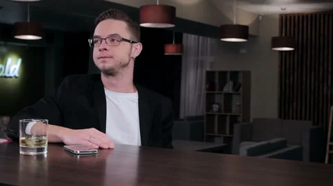 A date at the bar Stock Footage 58038169