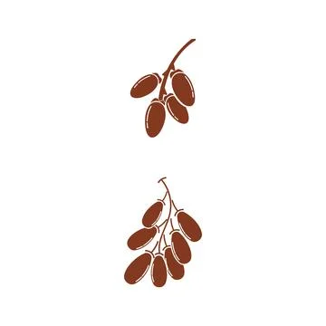 Date bean icon vector illustration イラスト素材
