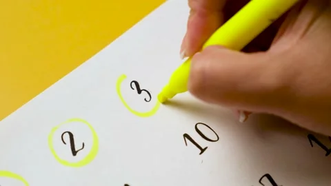 Date. Calendar day. Stock Footage 208620648