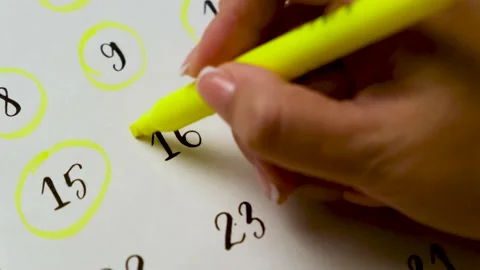 Date. Calendar day. Stock Footage 208620882