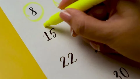 Date. Calendar day. Stock Footage 208620914