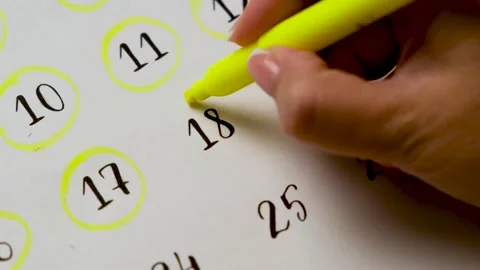 Date. Calendar day. Stock Footage 208621048