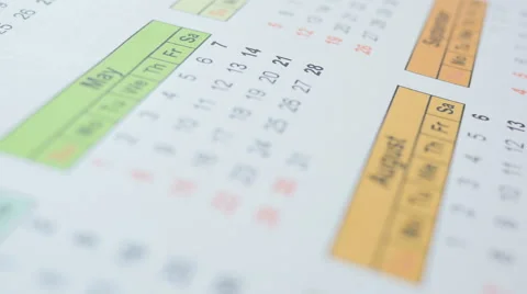 Date In Calendar May Stockbeeldmateriaal 64060019