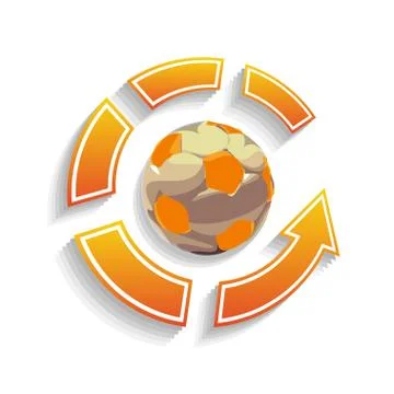 Date as circles Stock Illustration