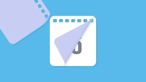 Date counting calendar. Ripped paper calendar to change the moments in the .. Stock-Footage 240595818