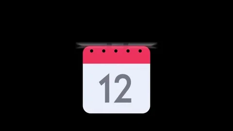 Date counting calendar. Ripped paper calendar to change the moments in the .. Stock-Footage 240595819