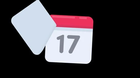 Date counting calendar. Ripped paper calendar to change the moments in the .. 库存影片 240595823