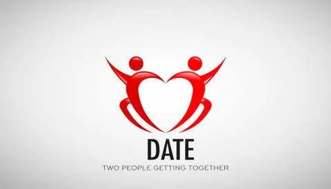 Date Couple in Love. Vector Design Illustration Ilustração Stock