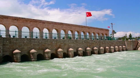 Date dam bridge Stock Footage 63855195