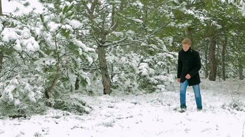 Date in a forest Stock Footage 25911842