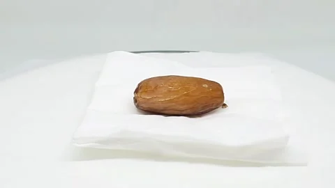 Date fruit (buah kurma) with white background Stock Footage 279293928