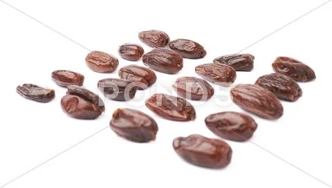 Date fruit over isolated white background surface Stock Photos
