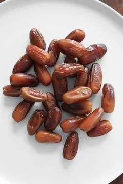 Date fruits on the table Stock Photos