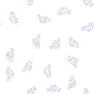 Date of last eruption glyph vector seamless pattern Stock Illustration